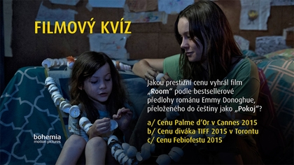 : Room (Pokoj) - Soutěžte o 10 ks knihy Pokoj a 3x 2 ks lístků do Cinema City!