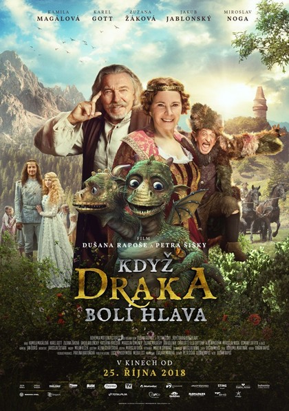 : Finální plakát k pohádce "Když draka bolí hlava"